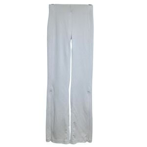 lululemon Brushed Softstreme Ribbed Zip Flared Pant Bone Size 4